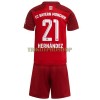 Original Trikotsatz FC Bayern München Lucas Hernandez 21 Heimtrikot 2021-22 Für Kinder